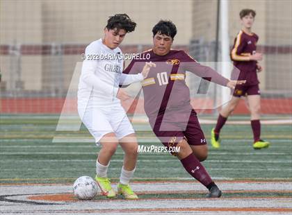 Thumbnail 3 in Gilbert vs Mountain Pointe  (Coyote Classic Soccer Tournament) photogallery.