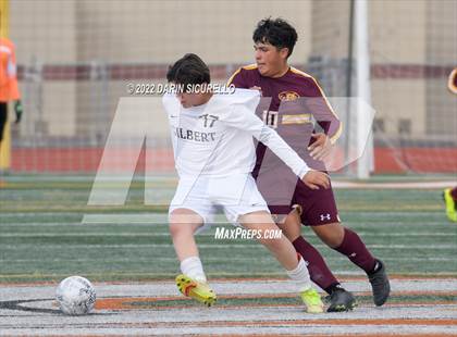 Thumbnail 2 in Gilbert vs Mountain Pointe  (Coyote Classic Soccer Tournament) photogallery.