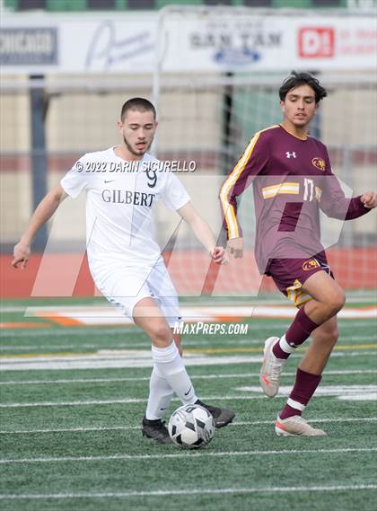 Thumbnail 1 in Gilbert vs Mountain Pointe  (Coyote Classic Soccer Tournament) photogallery.