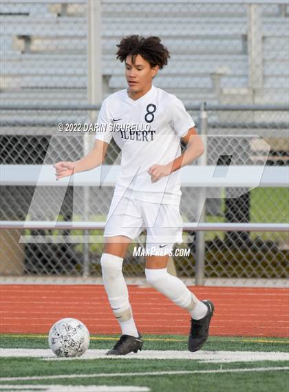 Thumbnail 3 in Gilbert vs Mountain Pointe  (Coyote Classic Soccer Tournament) photogallery.