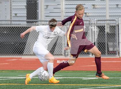 Thumbnail 3 in Gilbert vs Mountain Pointe  (Coyote Classic Soccer Tournament) photogallery.