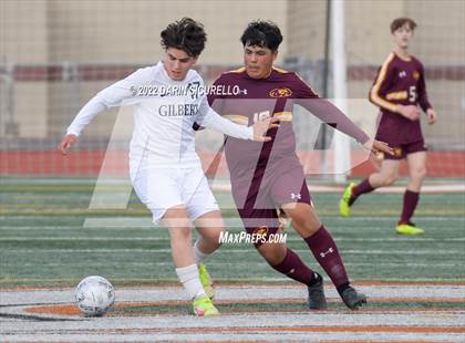 Thumbnail 1 in Gilbert vs Mountain Pointe  (Coyote Classic Soccer Tournament) photogallery.