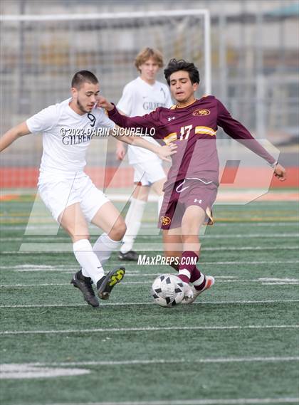 Thumbnail 2 in Gilbert vs Mountain Pointe  (Coyote Classic Soccer Tournament) photogallery.