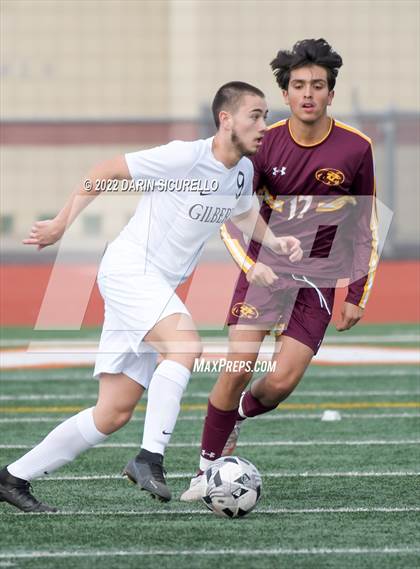 Thumbnail 1 in Gilbert vs Mountain Pointe  (Coyote Classic Soccer Tournament) photogallery.
