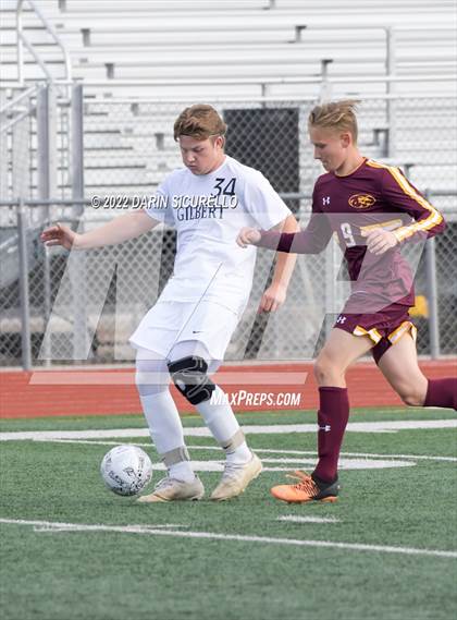 Thumbnail 3 in Gilbert vs Mountain Pointe  (Coyote Classic Soccer Tournament) photogallery.