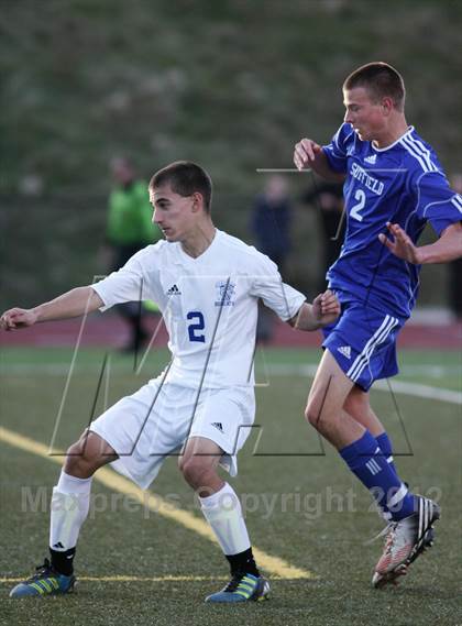 Thumbnail 1 in Suffield @ Bacon Academy (CIAC Class M Final) photogallery.