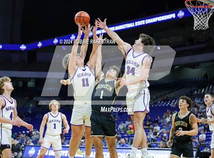 Thumbnail 2 in Gordon @ Benjamin (UIL 1A Basketball Semifinal) photogallery.