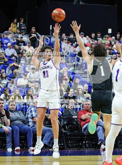 Thumbnail 1 in Gordon @ Benjamin (UIL 1A Basketball Semifinal) photogallery.