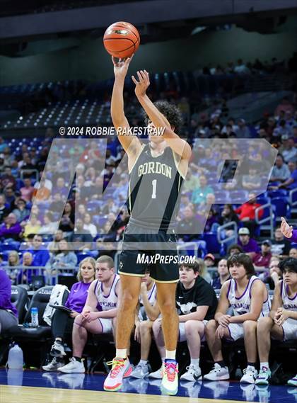 Thumbnail 1 in Gordon @ Benjamin (UIL 1A Basketball Semifinal) photogallery.
