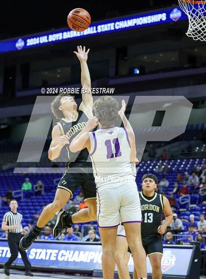 Thumbnail 2 in Gordon @ Benjamin (UIL 1A Basketball Semifinal) photogallery.