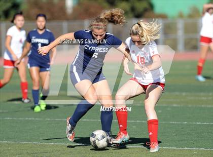 Thumbnail 2 in Orange Lutheran vs. Cypress (Aliso Cup Tournament) photogallery.