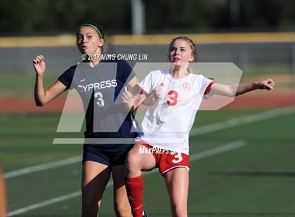 Thumbnail 2 in Orange Lutheran vs. Cypress (Aliso Cup Tournament) photogallery.