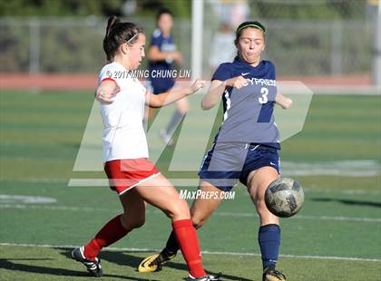 Thumbnail 1 in Orange Lutheran vs. Cypress (Aliso Cup Tournament) photogallery.