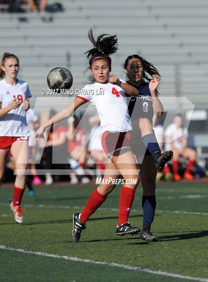 Thumbnail 2 in Orange Lutheran vs. Cypress (Aliso Cup Tournament) photogallery.