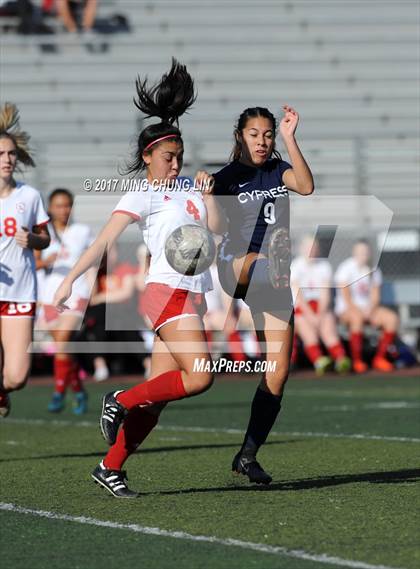 Thumbnail 1 in Orange Lutheran vs. Cypress (Aliso Cup Tournament) photogallery.