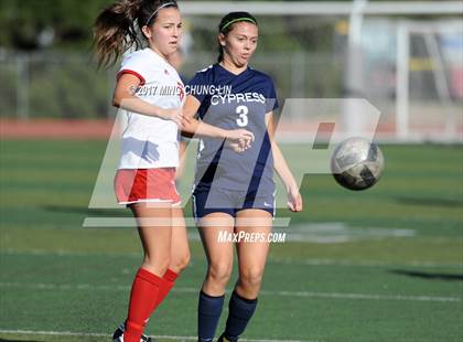 Thumbnail 2 in Orange Lutheran vs. Cypress (Aliso Cup Tournament) photogallery.