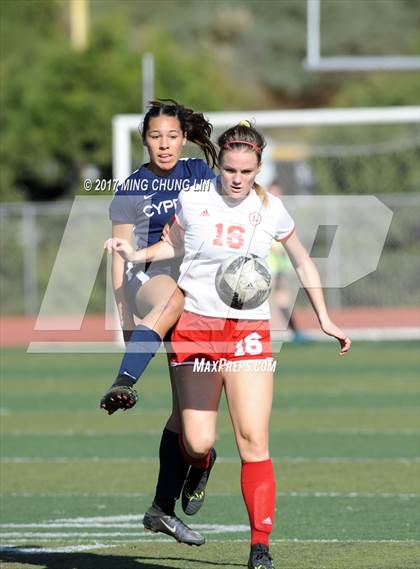 Thumbnail 3 in Orange Lutheran vs. Cypress (Aliso Cup Tournament) photogallery.