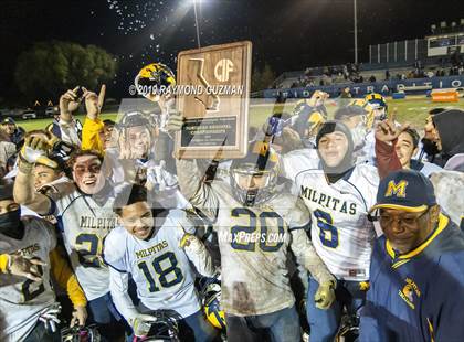 Thumbnail 3 in Milpitas @ Caruthers (CIF NorCal Division 5A Regional Final) photogallery.