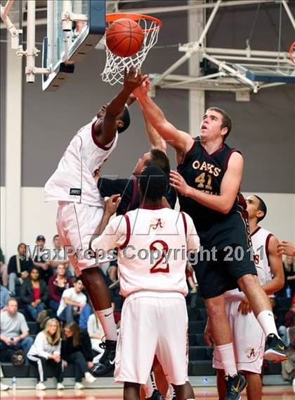 Thumbnail 2 in Oaks Christian vs. Alemany (War on the Floor Extravaganza) photogallery.