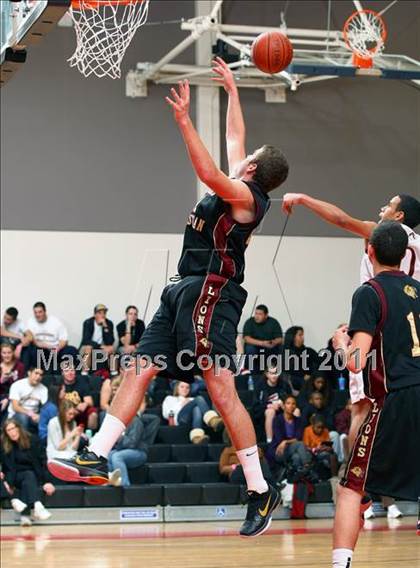 Thumbnail 2 in Oaks Christian vs. Alemany (War on the Floor Extravaganza) photogallery.