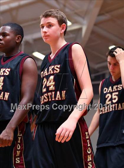 Thumbnail 1 in Oaks Christian vs. Alemany (War on the Floor Extravaganza) photogallery.