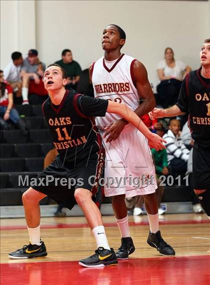 Thumbnail 3 in Oaks Christian vs. Alemany (War on the Floor Extravaganza) photogallery.
