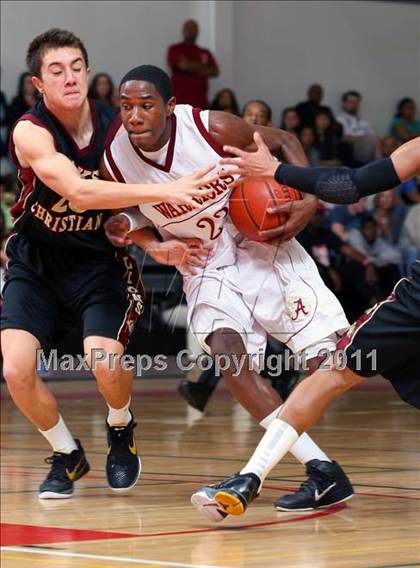 Thumbnail 3 in Oaks Christian vs. Alemany (War on the Floor Extravaganza) photogallery.