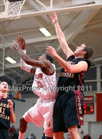 Thumbnail 1 in Oaks Christian vs. Alemany (War on the Floor Extravaganza) photogallery.