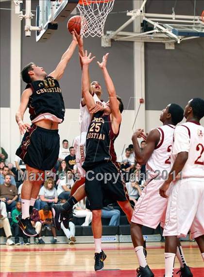 Thumbnail 3 in Oaks Christian vs. Alemany (War on the Floor Extravaganza) photogallery.