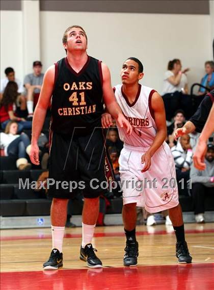Thumbnail 1 in Oaks Christian vs. Alemany (War on the Floor Extravaganza) photogallery.