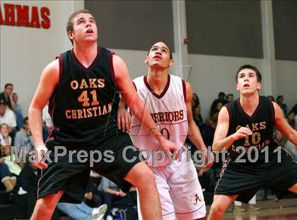 Thumbnail 3 in Oaks Christian vs. Alemany (War on the Floor Extravaganza) photogallery.