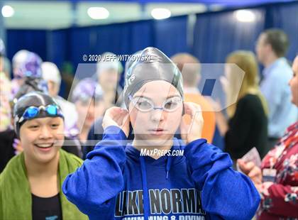 Thumbnail 1 in NCHSAA 4A Swimming Championship photogallery.