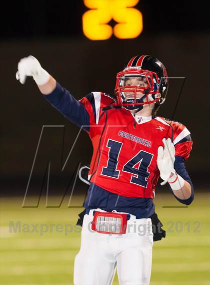Thumbnail 3 in Centennial vs. West Mesquite (UIL 4A Division 1 Bi-District Playoff) photogallery.