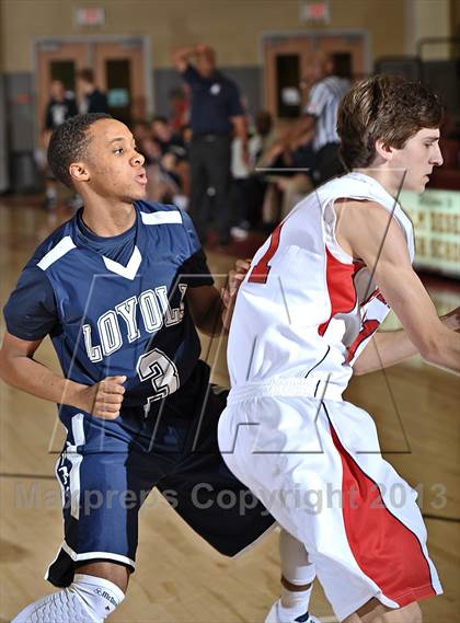 Thumbnail 2 in Loyola vs. Madison-Ridgeland Academy (MaxPreps Holiday Classic) photogallery.