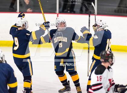 Thumbnail 2 in Reading Memorial vs. Xaverian Brothers (Middlesex vs. Catholics Shootout) photogallery.