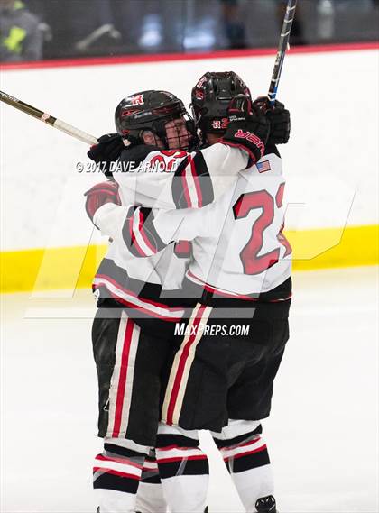 Thumbnail 1 in Reading Memorial vs. Xaverian Brothers (Middlesex vs. Catholics Shootout) photogallery.
