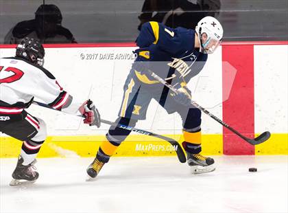 Thumbnail 3 in Reading Memorial vs. Xaverian Brothers (Middlesex vs. Catholics Shootout) photogallery.
