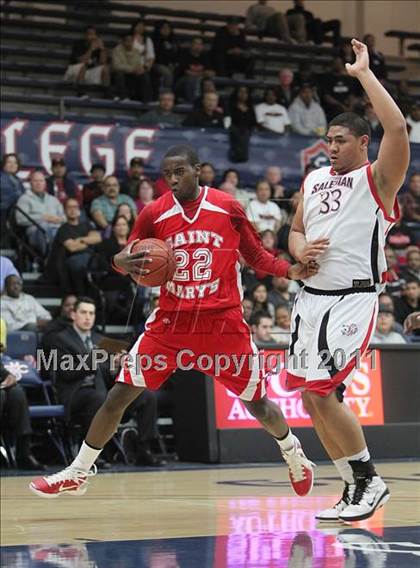 Thumbnail 3 in St. Mary's vs. Salesian (CIF NCS D4 Final) photogallery.