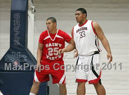 Thumbnail 2 in St. Mary's vs. Salesian (CIF NCS D4 Final) photogallery.