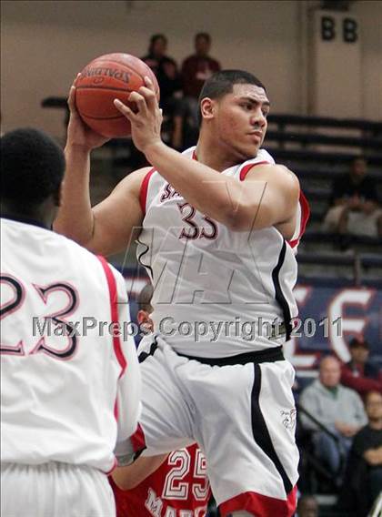 Thumbnail 2 in St. Mary's vs. Salesian (CIF NCS D4 Final) photogallery.