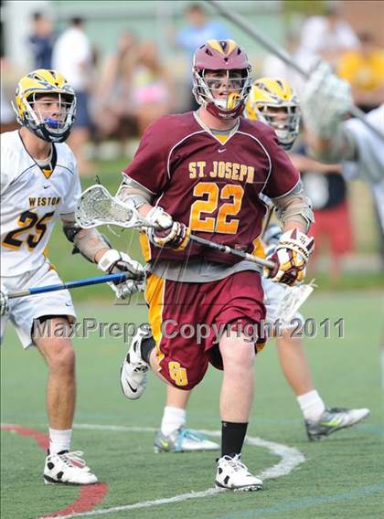Thumbnail 2 in St. Joseph @ Weston (CIAC Class S 1st Round) photogallery.