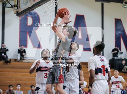 Thumbnail 2 in Alemany vs  Maranatha (Rose City Roundball Classic) photogallery.