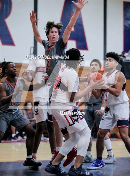 Thumbnail 1 in Alemany vs  Maranatha (Rose City Roundball Classic) photogallery.