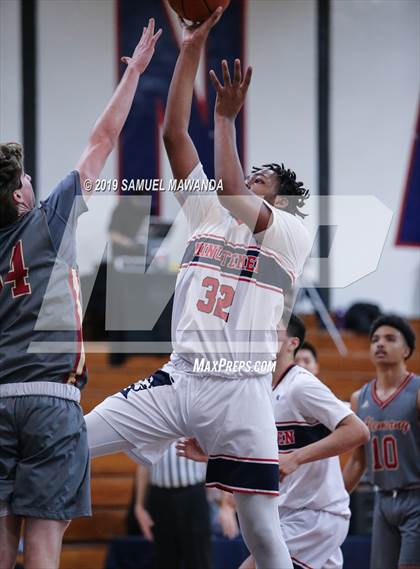 Thumbnail 3 in Alemany vs  Maranatha (Rose City Roundball Classic) photogallery.