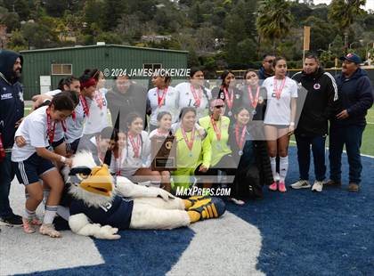 Thumbnail 1 in Everett Alvarez @ Marin Catholic (CIF NorCal Division 4 Final) photogallery.