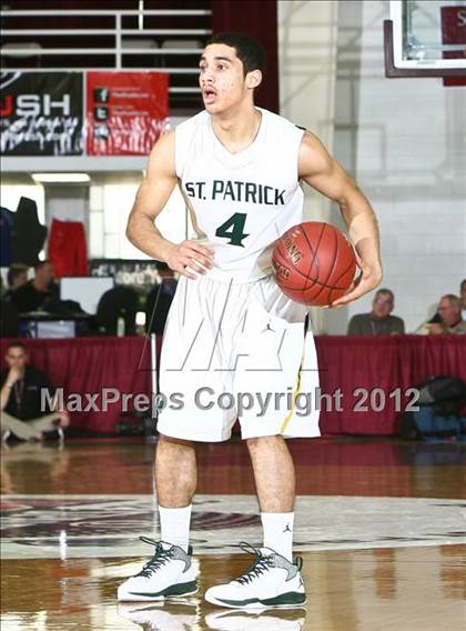 Thumbnail 2 in LaVerne Lutheran vs. St. Patrick (Spalding Hoophall Classic) photogallery.
