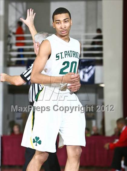 Thumbnail 2 in LaVerne Lutheran vs. St. Patrick (Spalding Hoophall Classic) photogallery.