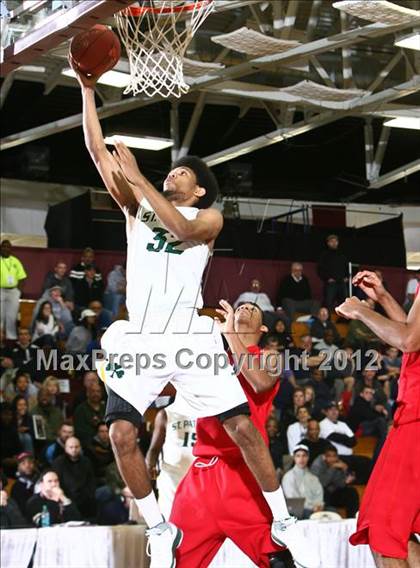 Thumbnail 2 in LaVerne Lutheran vs. St. Patrick (Spalding Hoophall Classic) photogallery.