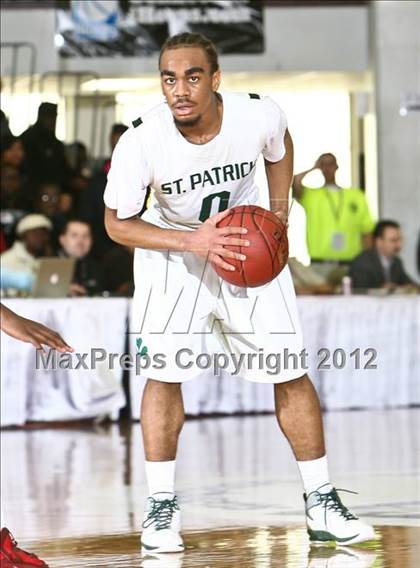 Thumbnail 2 in LaVerne Lutheran vs. St. Patrick (Spalding Hoophall Classic) photogallery.