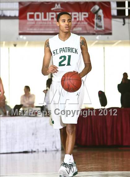 Thumbnail 3 in LaVerne Lutheran vs. St. Patrick (Spalding Hoophall Classic) photogallery.